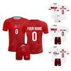 Men's Two Piece Soccer Jersey Set Short Sleeve Shirt and Shorts Lightweight Breathable Athletic Sportswear for Training and Competition