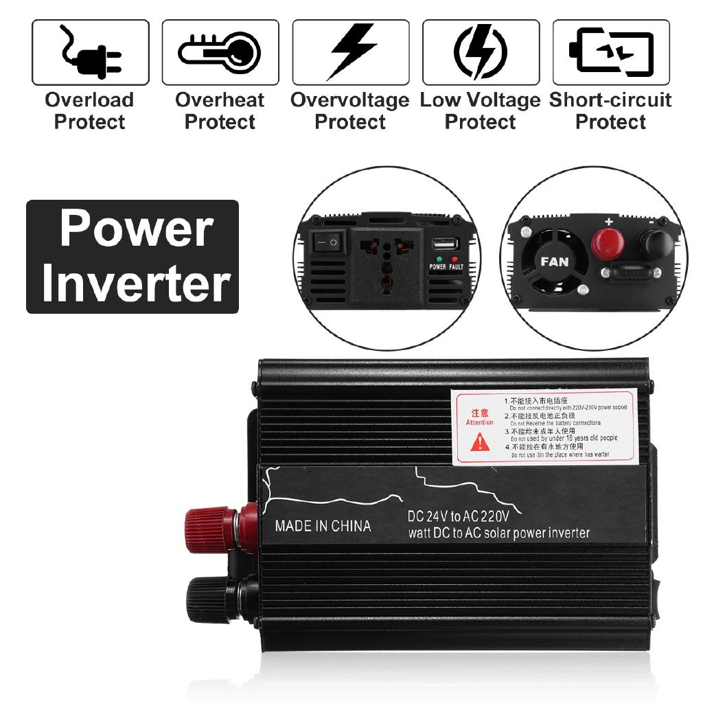 12V/24 To AC 110v/220V Sine Wave Solar Inverter DC 12V 220V Peaks Power Voltage Transformer Converter 3000W