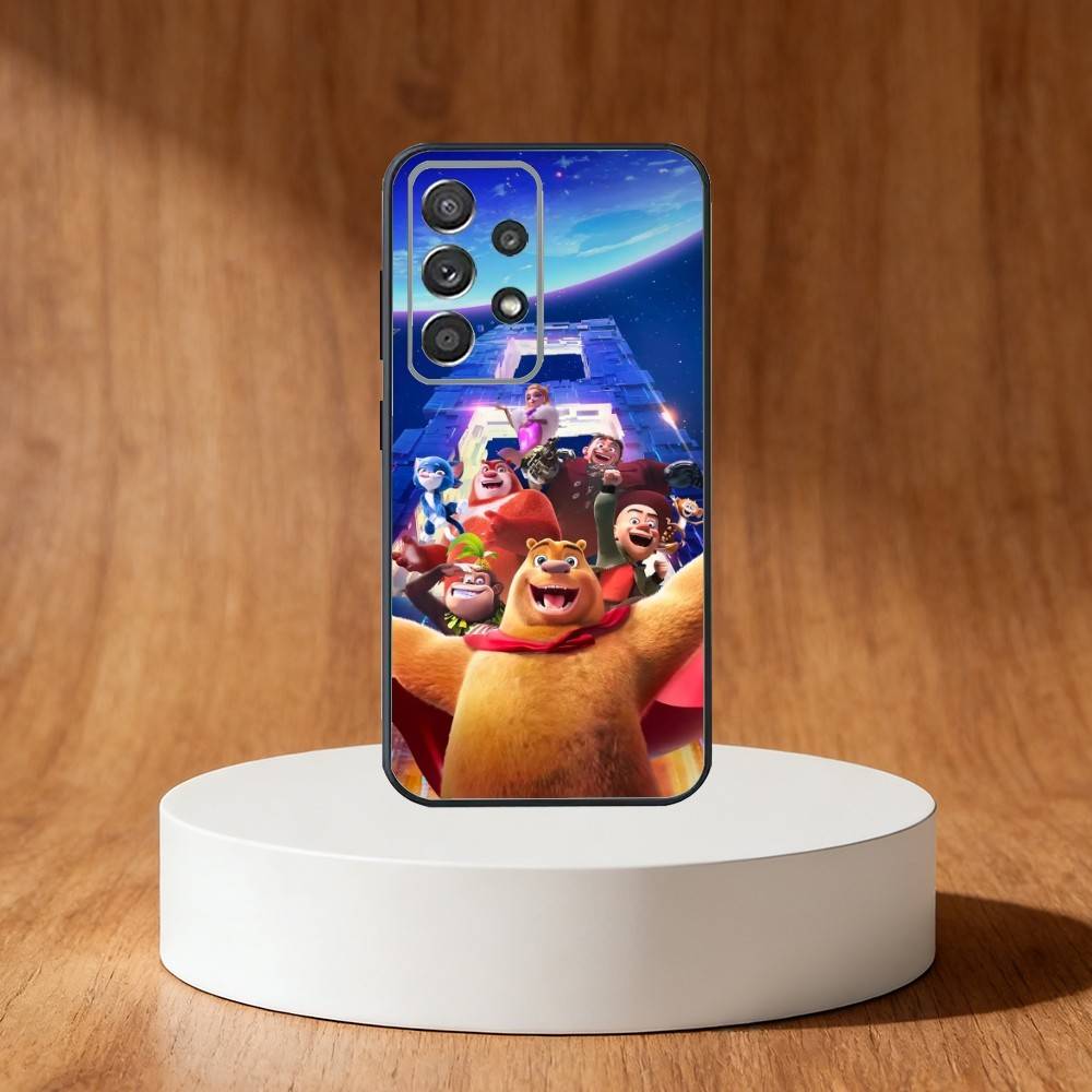 

Cartoon Boonie Bears Phone Case For Samsung S25,S24,S21,S22,S23,S30,Ultra,S20,Plus,Fe,Note,10,9,5G Black Cover Samsung S23ULTRA5G