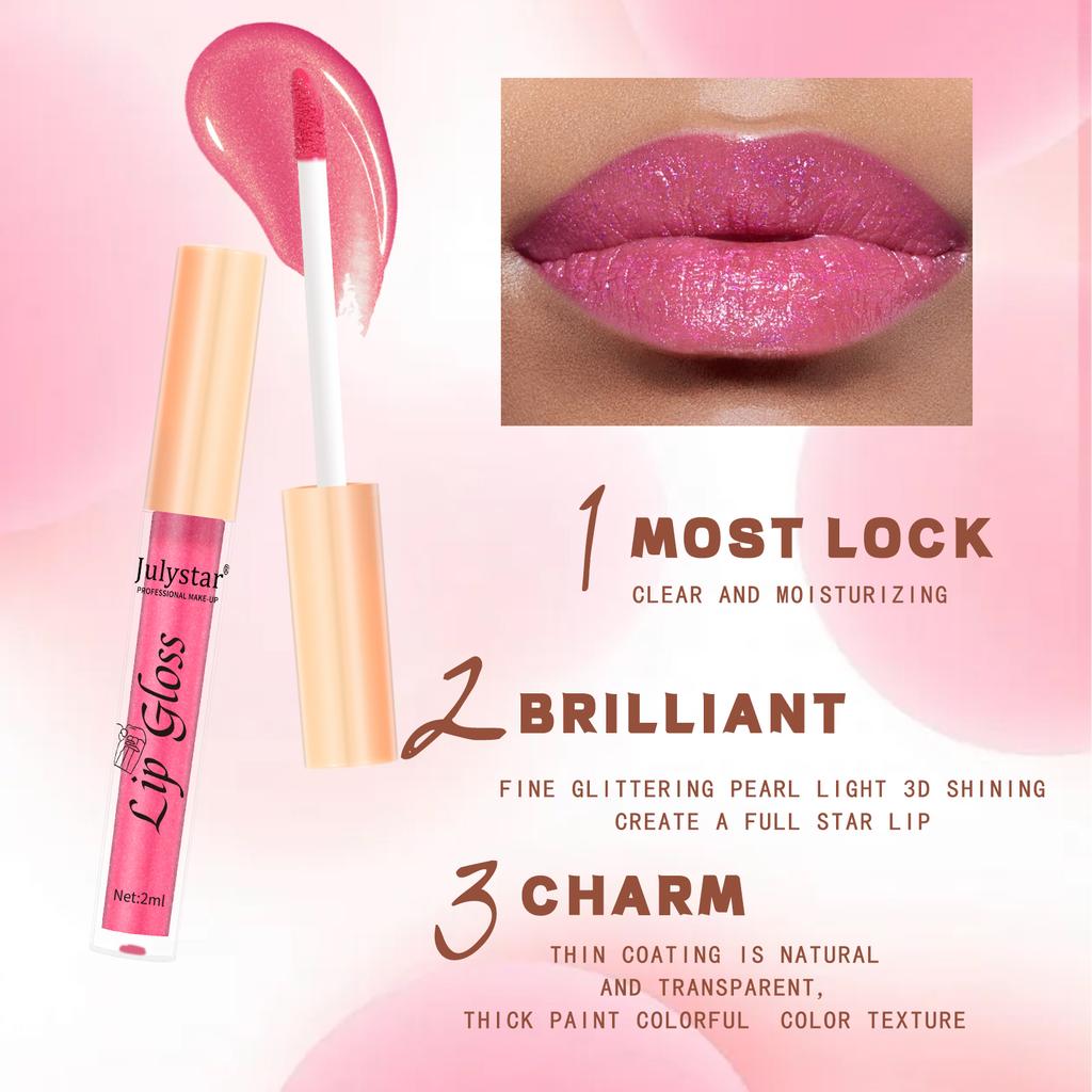 Lip Gloss Set – Non-Sticky, Highly Pigmented – Moisturizing, Glossy Finish – Perfect for Hydrated, Shiny Lips – Includes 8 Unique Shades – Waterproof
