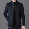Double-sided Short Cashmere Coat, Middle-aged Woolen Woolen Jacket, Winter Casual Removable Liner Stand-up Collar Top