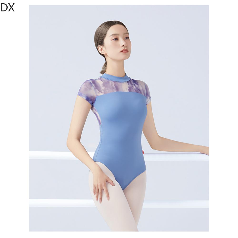 DX- Art Dance training suit, short sleeved tie dye body suit, Basic training suit