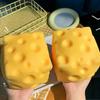Giant Cheese Squeeze Toy: Extra Large Size Cheese Squishy Fidget Toys Slow Rebound Shapeable Venting Ball for Adults Gifts