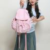 Drawstring Flap Double-shoulder Bag Backpack for Students and Casual Use Book Bag