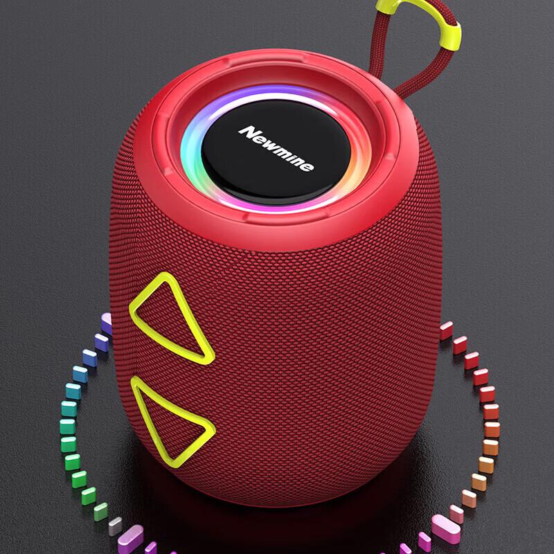 Newmine BT87 Portable Outdoor Bluetooth Speaker with Super Bass CN Plug (adapter Included)