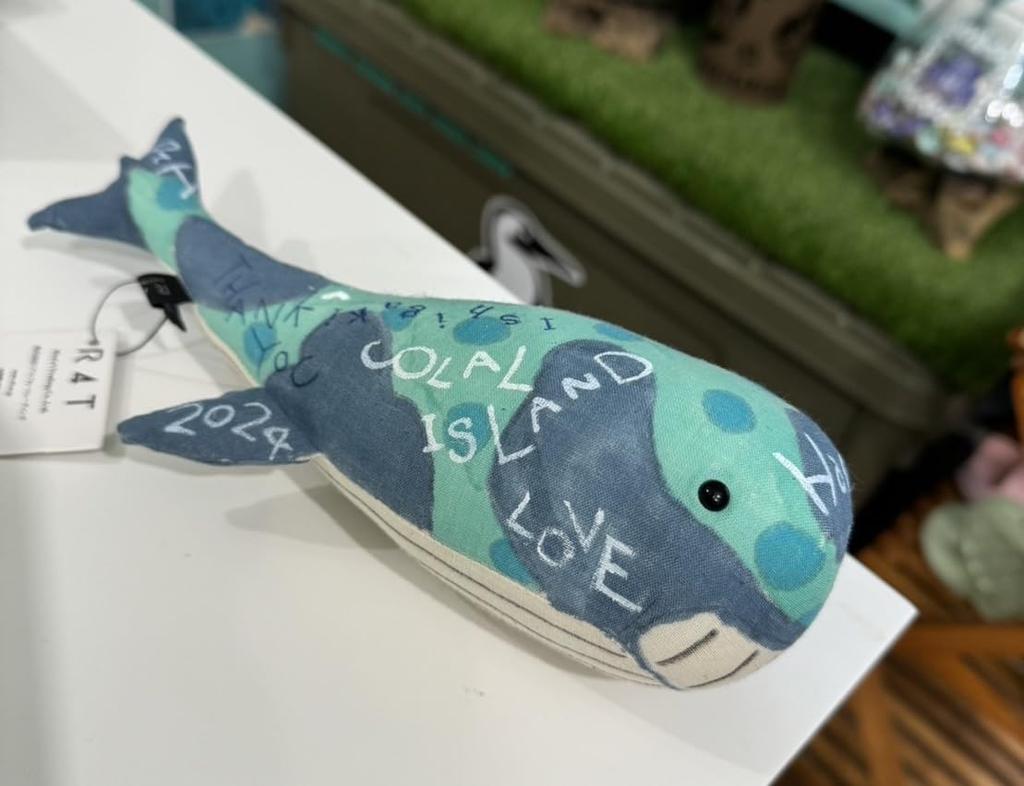 Canvas Doll Manta Ray, Medium, 21.5 X 9 X 3 Cm, Message, Colored Paper, Gift, Art Workshop, Present, Get Well Gift, Celebration