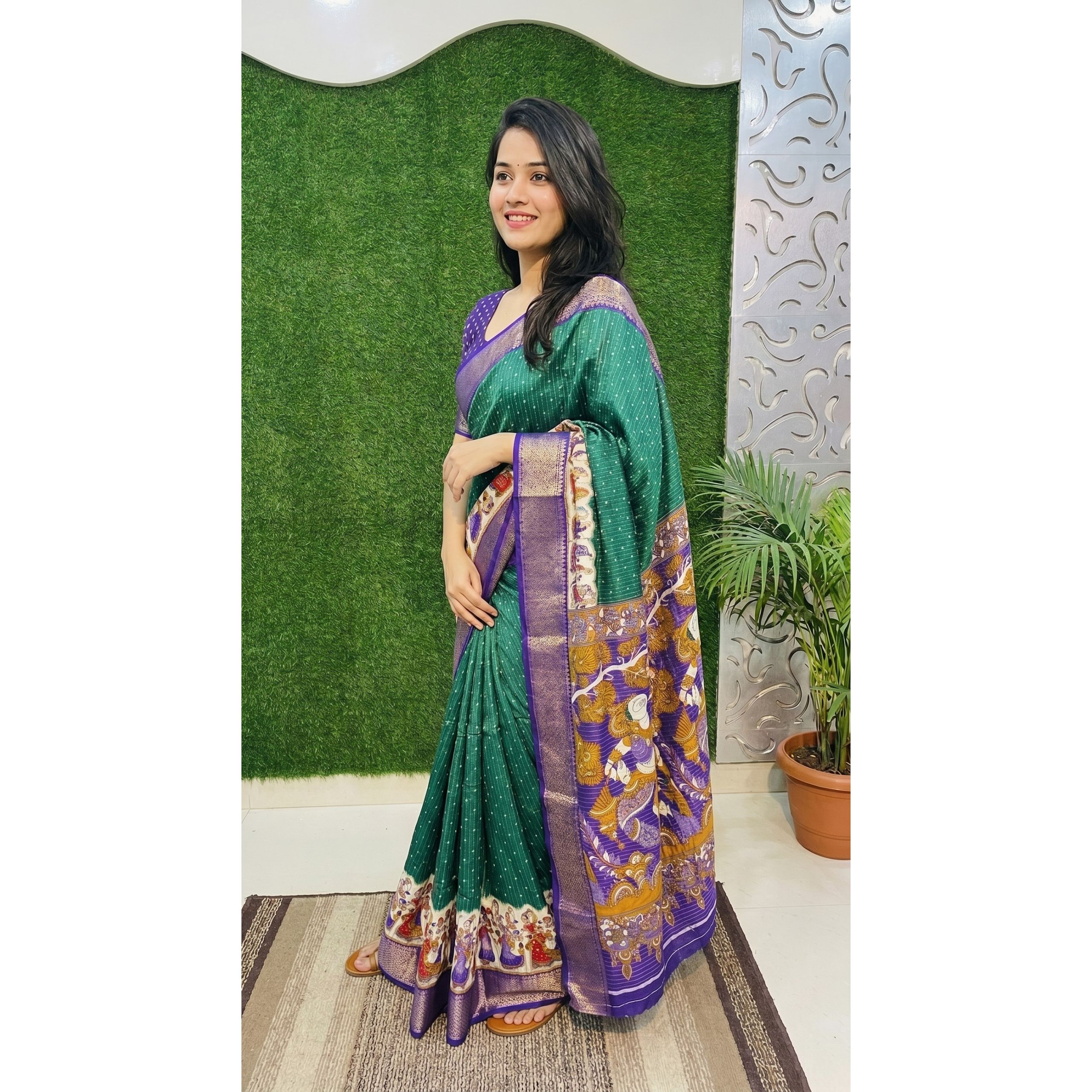 NEW LAUNCH – Designer Freehand Dola Doby Saree Collection