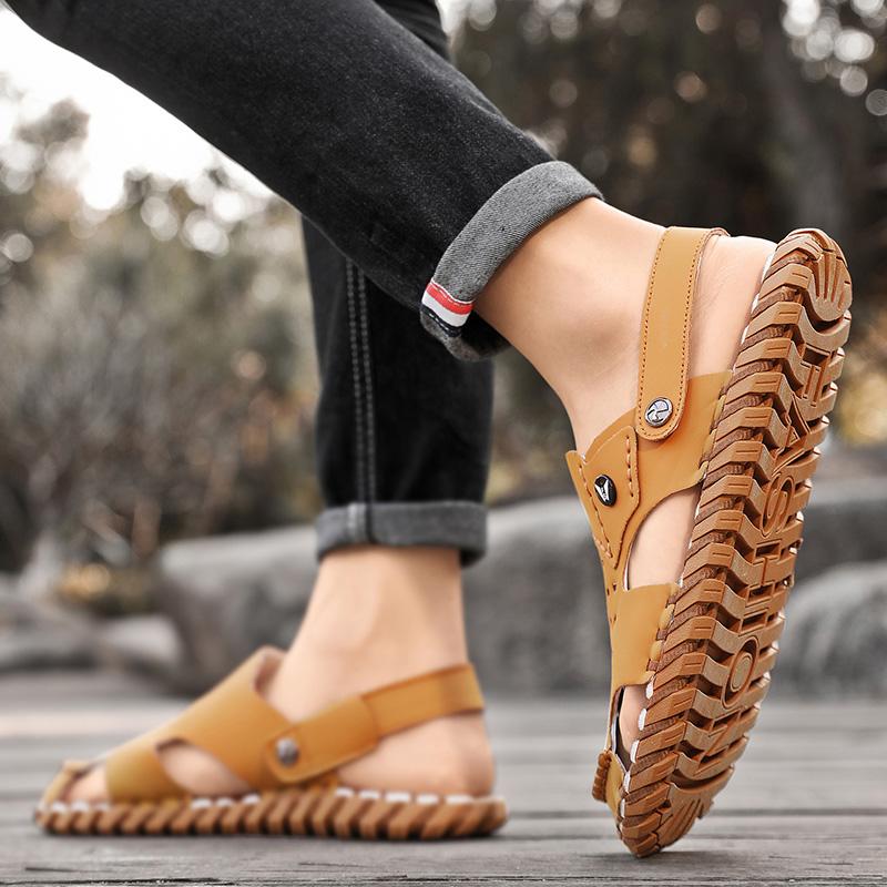 Fashion Men Sandals Summer Leisure Beach Holiday Sandals Men Shoes 2024 New Outdoor Sneakers Male Retro Comfortable Casual Sandals Men