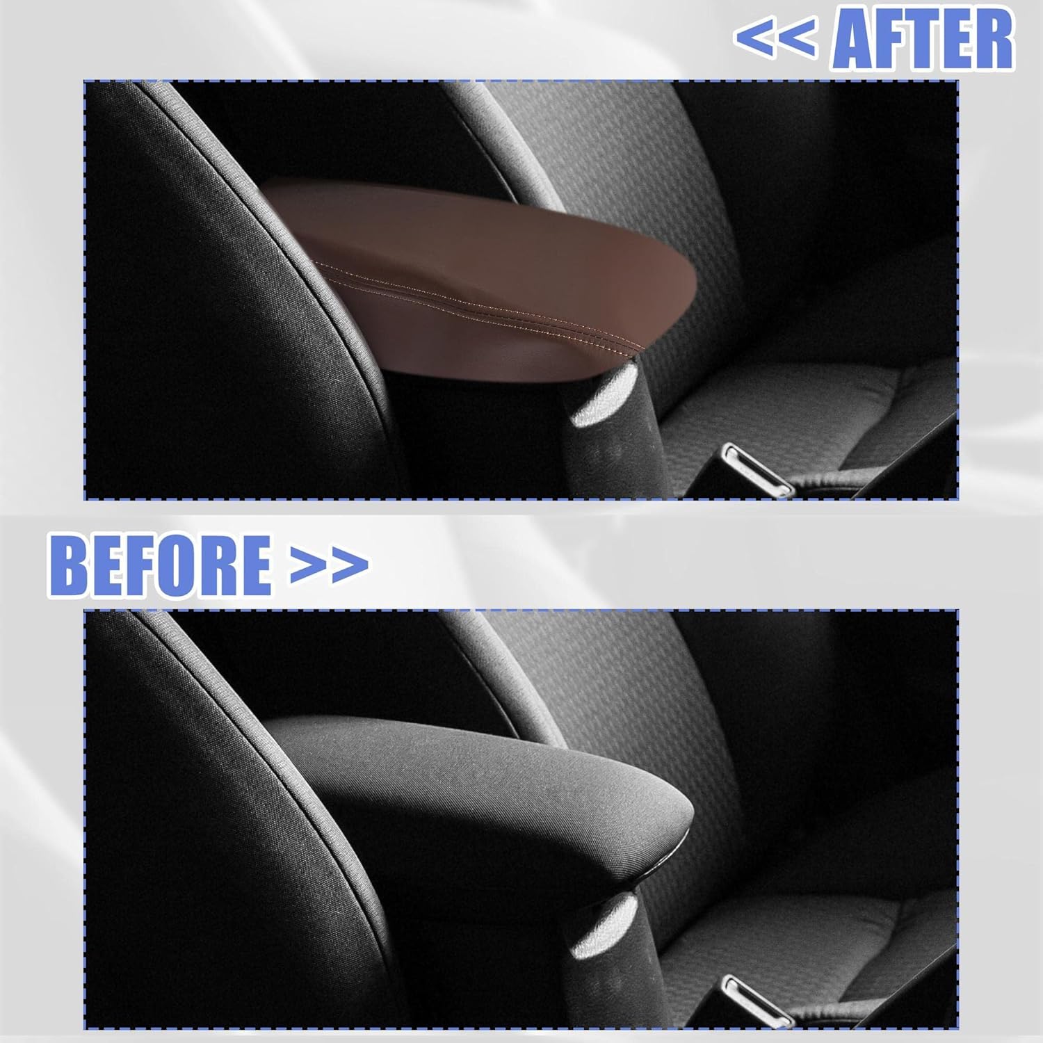 Unifizz Auto Center Console Cover Arm Rest Cover Car Armrest Protective Cover Pad for Toyota Avalon 2013 2014 2015 2016 2017 2018 Coffee Color