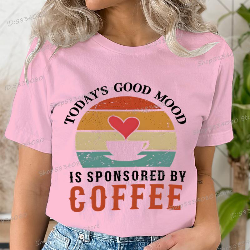 Unisexs Love Coffee Graphic Tee Coffee Lover Retro Vintage T Shirts Casual Crew Neck Short Sleeve Tshirt Trendy Unisex Clothing