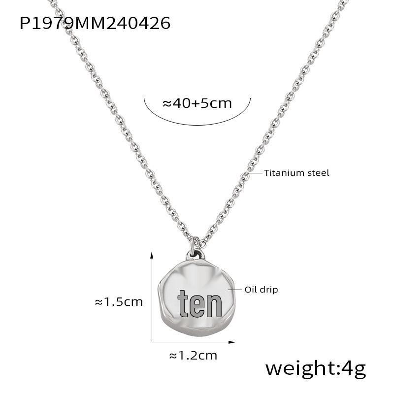 Heart Tassel Pendant Necklace: European & American Design, Titanium Steel Jewelry for Women