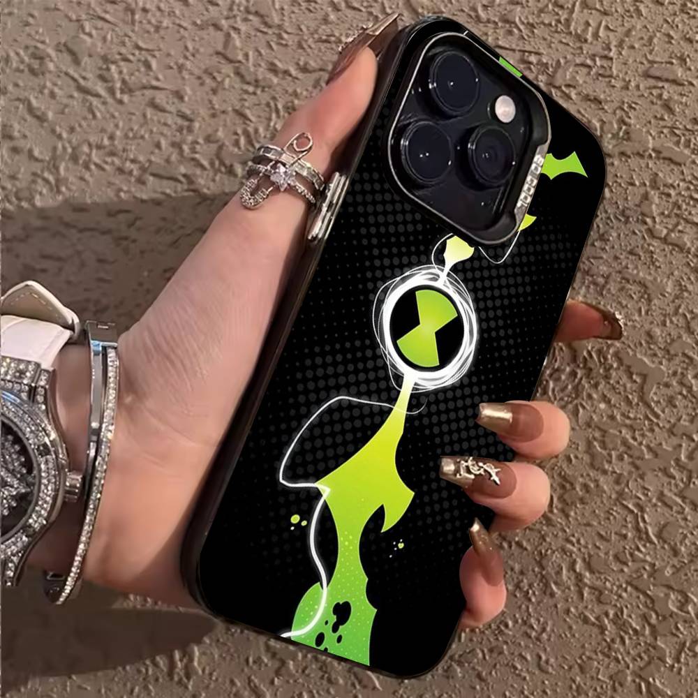 B-Ben10 O-Omnitrix Watch Phone Case For iPhone 17,16,15,14,13,12,11,Pro,X,XS,Max,Plus Soft Black Cover