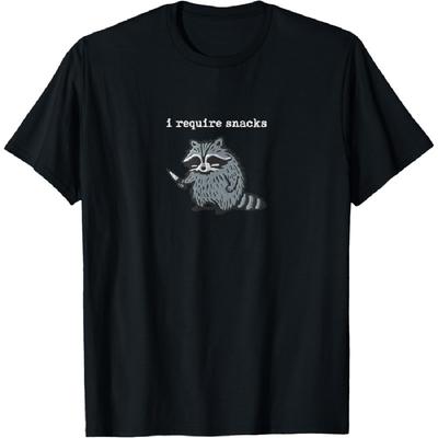 Ich brauche Snacks Waschbär T-Shirt(2)