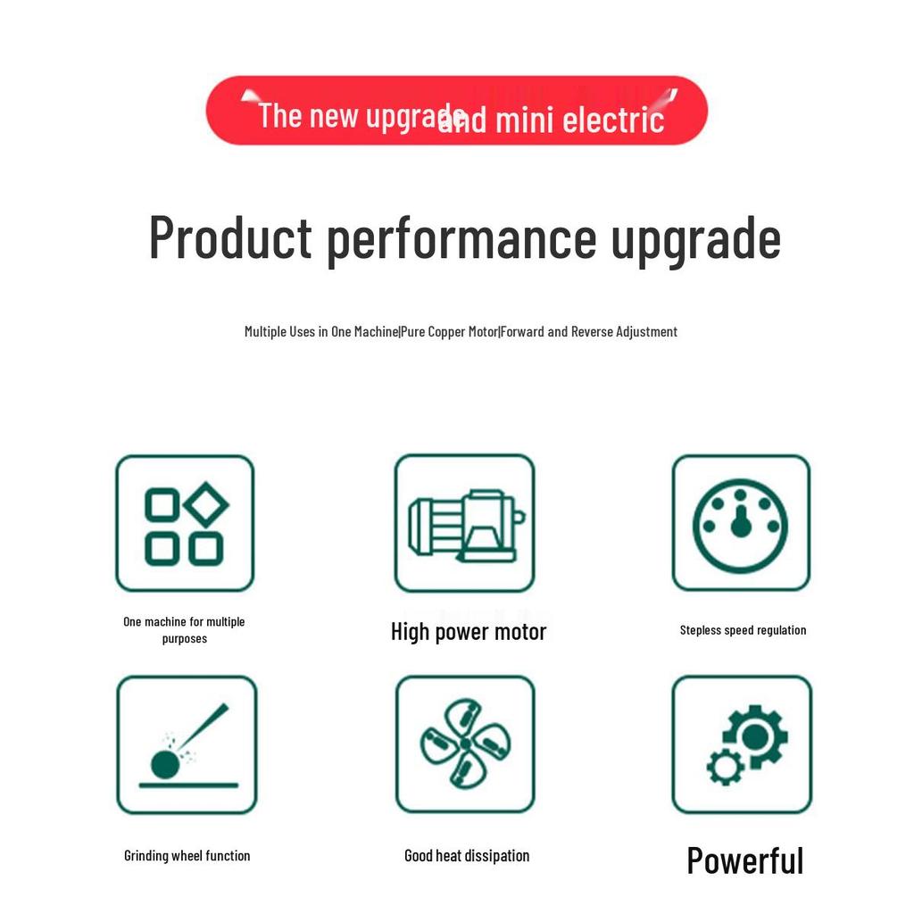 Compact Electric Bench Grinder with Coarse and Fine Wheels for Grinding, Polishing, Drilling, and Knife Sharpening