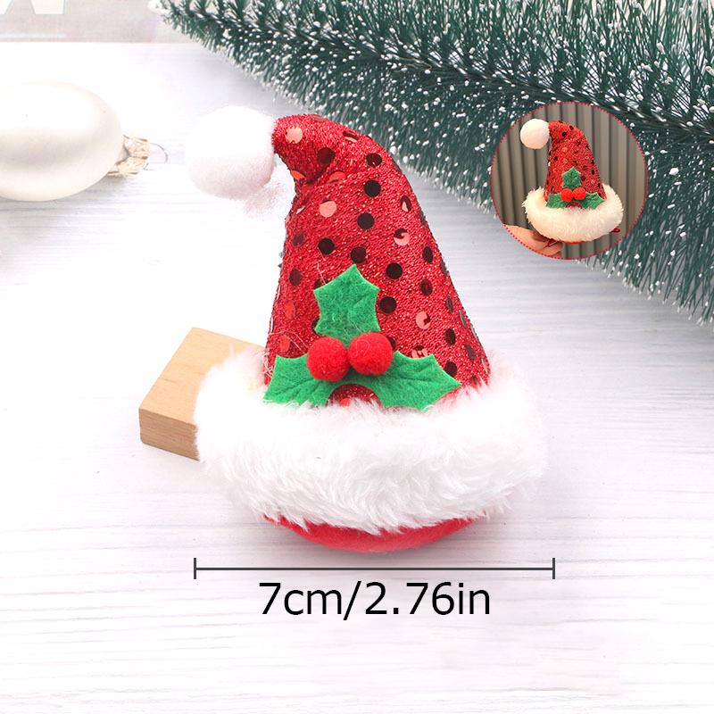 

Рождественские новые шляпы, заколки для волос, украшения для девочек, аксессуары для волос, рождественские шляпы, повязки для волос, обувь