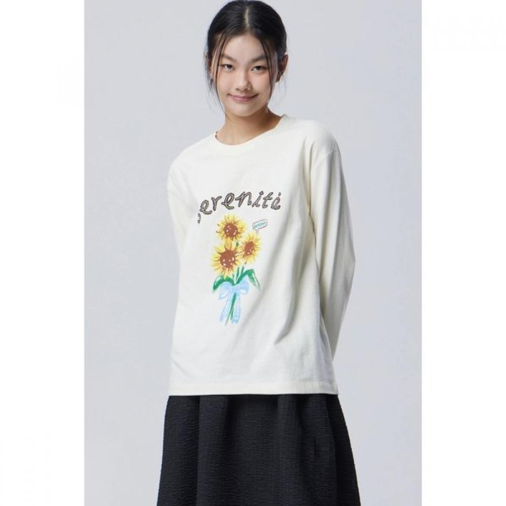 

BeneTTon BouqueT PrinTing T shirT baTs01611 BK (black)/42