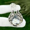 925 Silver Pear Maligano Jasper Stone Mother Bezel Anniversary Pendant Jewelry