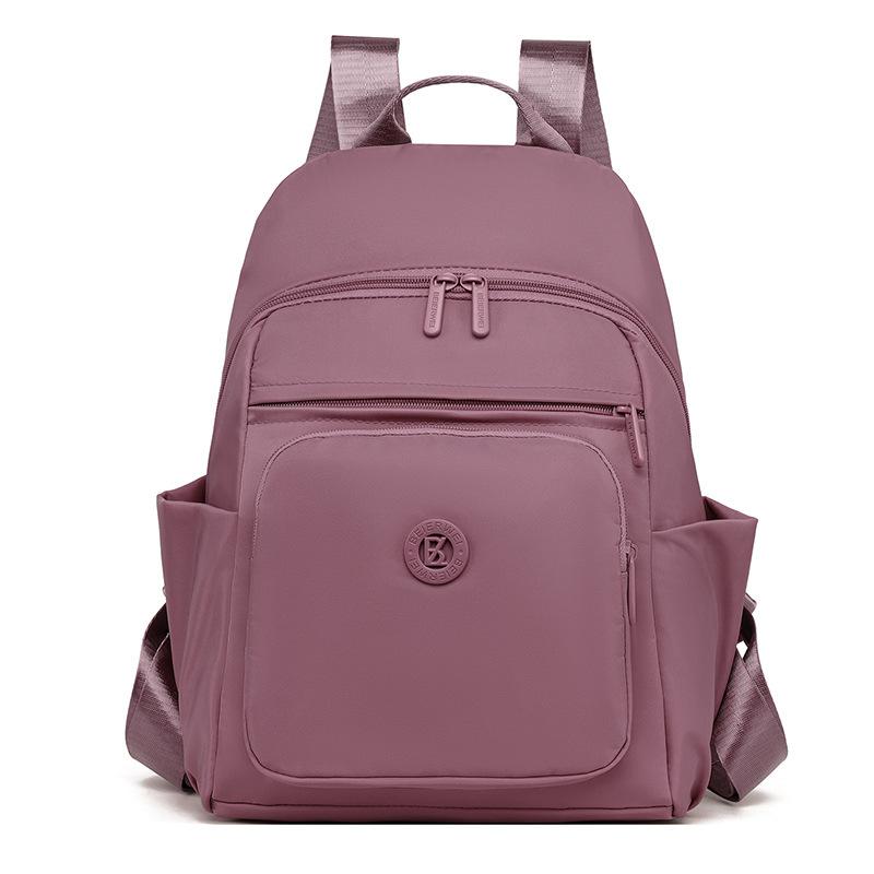Schoolbag1011 New Women's Backpack, Nylon Cloth, Korean Style, Fashionable, Minimalist, Large Capacity, Multifunctional Casual Travel Backpack