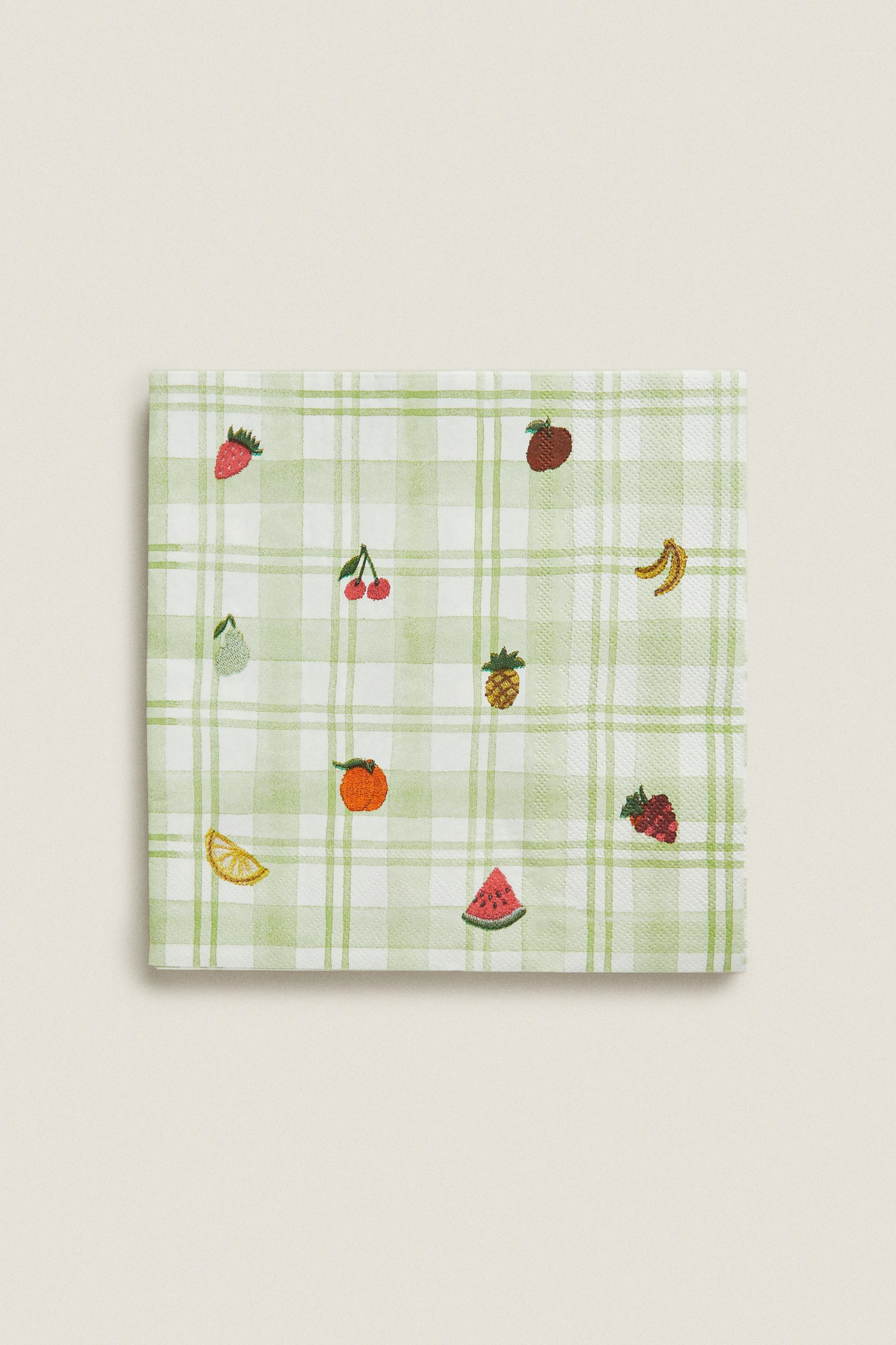 

ФРУКТОВЫЕ БУМАЖНЫЕ САЛФЕТКИ (УПАКОВКА ИЗ 20 ШТ.)