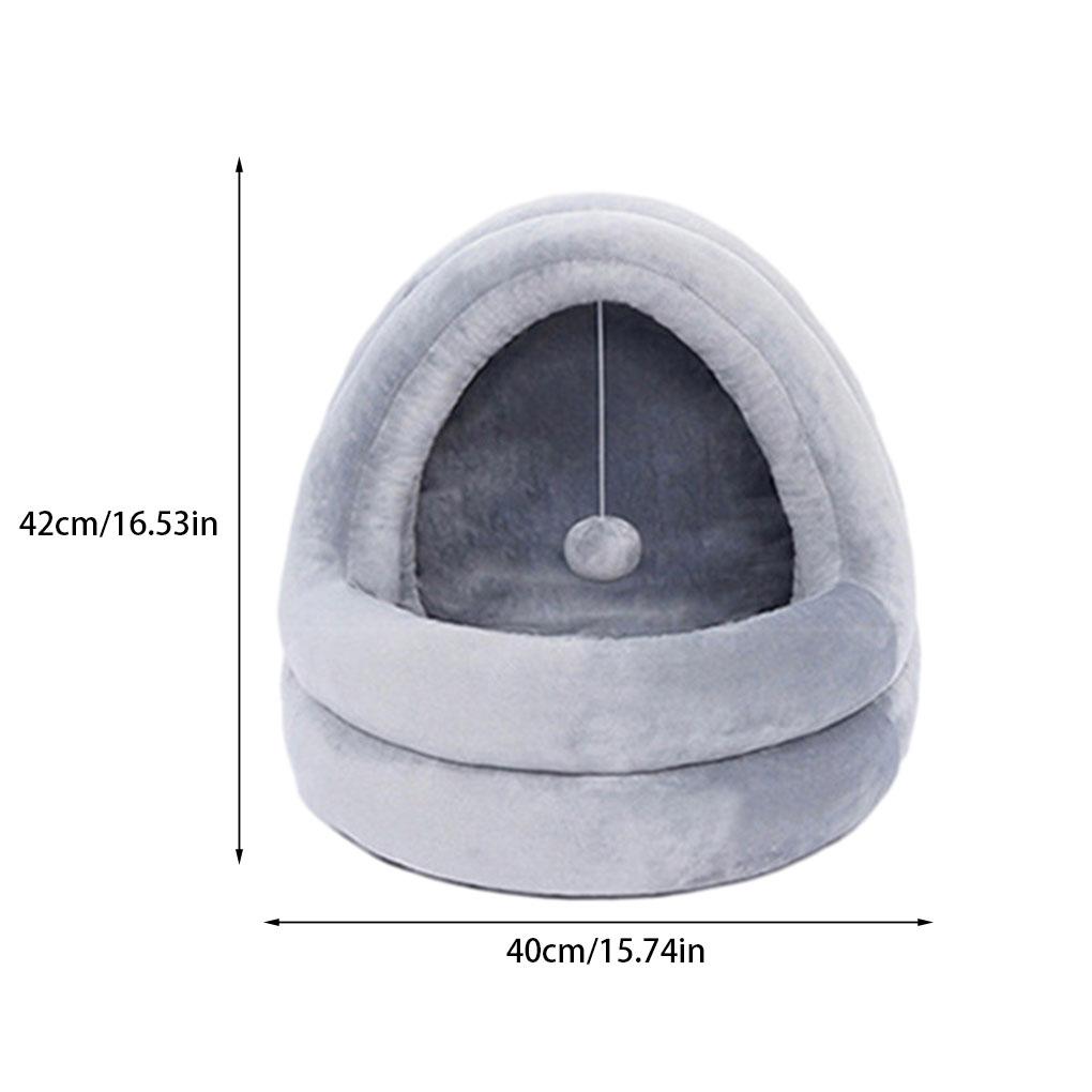 Haustierzelt Höhle Bett Kleine Hunde Hütte Plüsch Kätzchen Nest Winter Warmes Schlafhaus Innen Außen Zuhause Haustierbedarf
