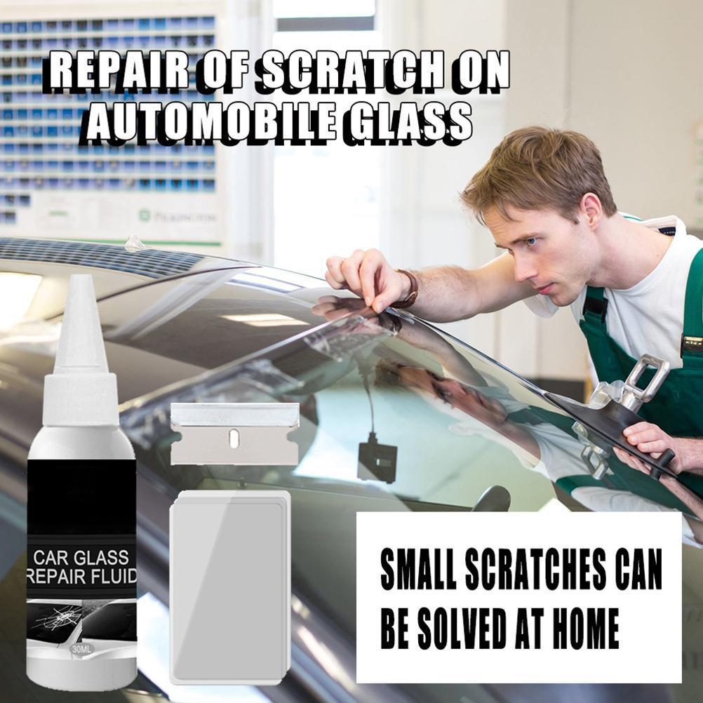 DIY Bilfrontrute Reparasjonsverktøy Frontrute Ripe Sprekk Gjenoppretting Auto Vindusreparasjon