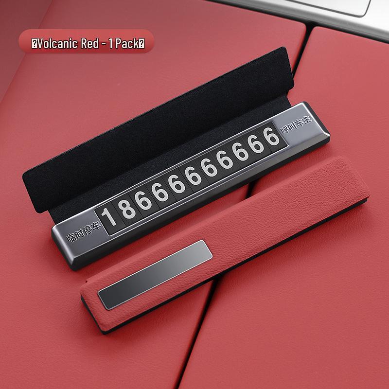 Temporary Tank Car Interior Parking Phone Number Plate Accessory