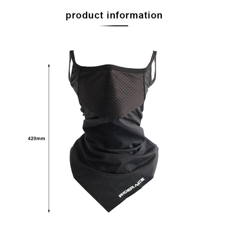 Cycling Face Mask Filter Dust-Proof Bike Half Face Mask Ice Silk Sports Bandana Breathable Sun Protection Sports For Men Women