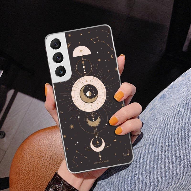 Moon Mystery Totem Witche Phone Case For Samsung Galaxy S24 S25 Edge S26 Ultra S23 S22 S21 Plus S20 FE + Personalized Print Cove