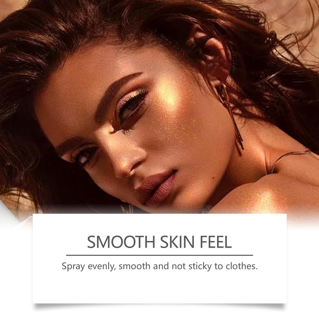 Shiny Body Glitter Spray Natural Glitter Non Sticky Body Spray100ml