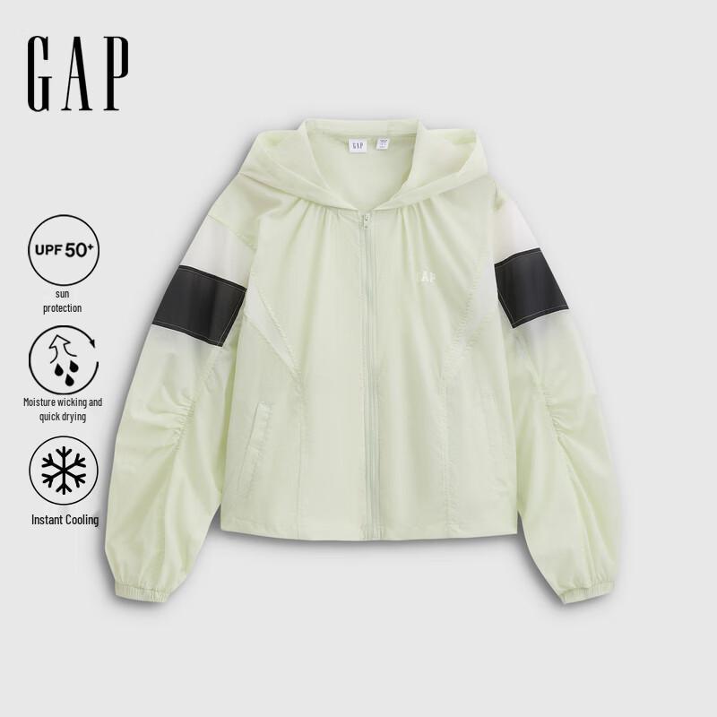 GAP Women s 2026 Spring Logo Colorblock Hooded Lightweight Jacket 170/92A