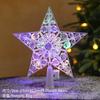 15cm Christmas Tree Decoration Stars Warm White Lights Home Room Decor LED Shining Lamp Xmas Festival TopStar Navidad 1.07in