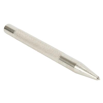 Knurled Center Punch Tool Made of Hardened Carbon Steel for Creating Precise Dots and Marks On Metal Workpieces Before Drilling