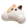 Ergonomic Chair Seat Backrest Cushion Thickened Throw Pillow Cat Shape Waist Pillow  Sofa
