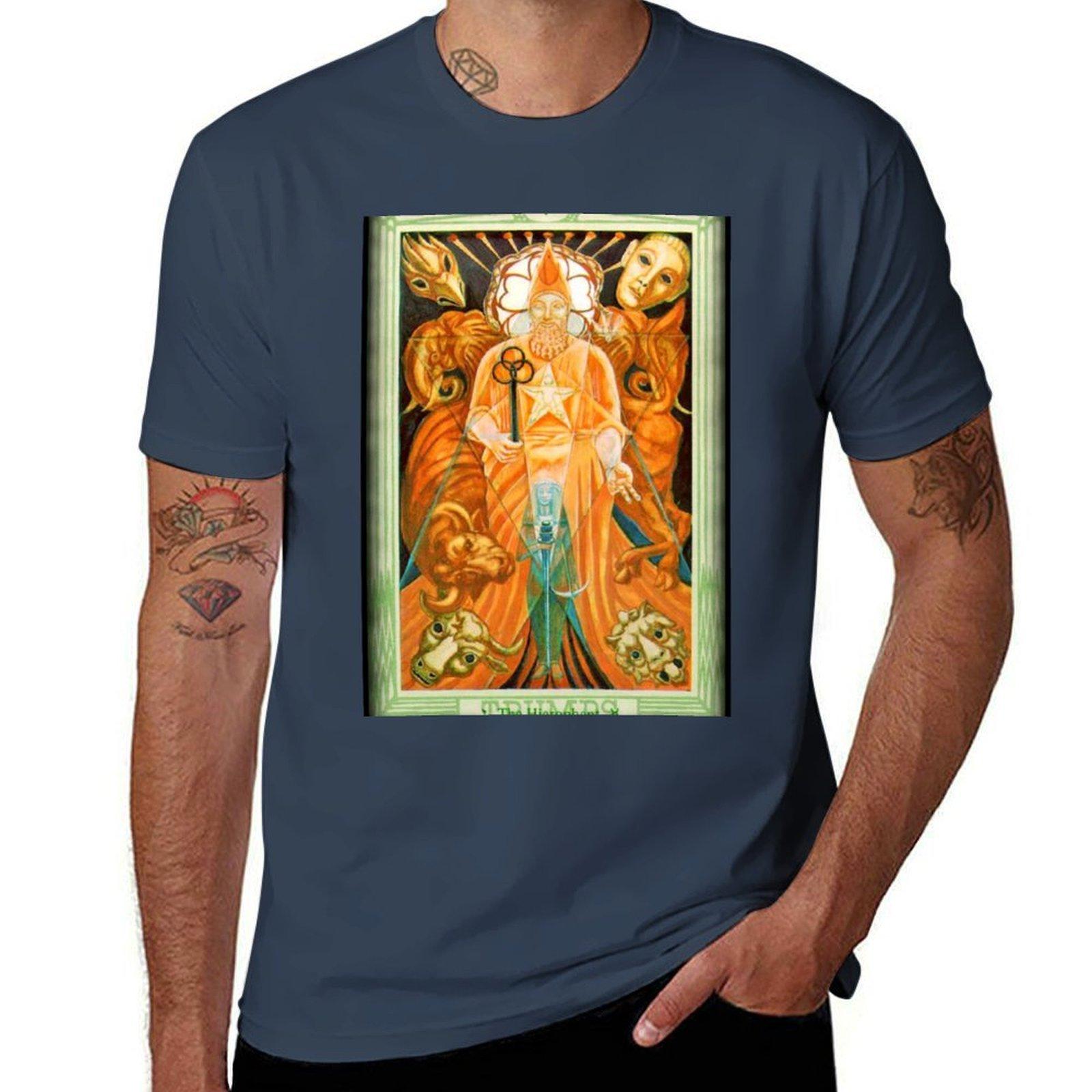 Thoth Tarot V The Hierophant TShirt Lightweight Casual Summer TShirt S