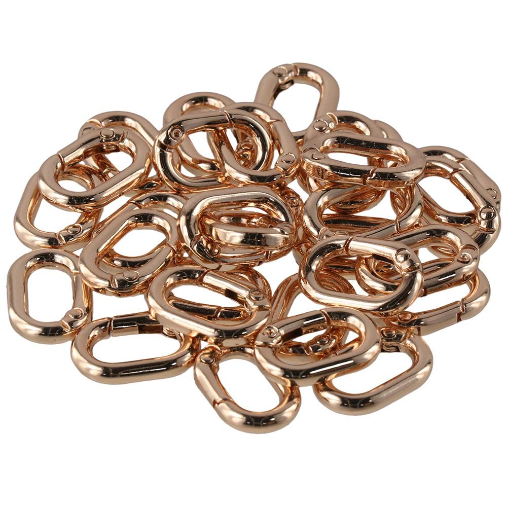 

Золотая пружина хлопает разъем овальный дизайн браслеты карабин брелок DIY изготовление ювелирных изделий