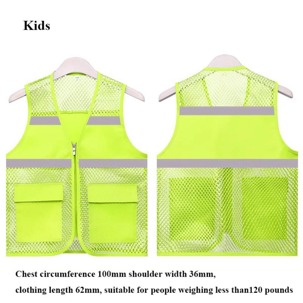 High Visibility Running Sports Vest Reflective Strip Multicolors Warning Safety Protective Vest Mesh Breathable