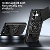 KEYSION Magnetic Phone Case for VIVO V60 Lite 5G Slide Camera Protection Upright Kickstand Ring Shockproof Cover for IQOO Z10R 5G
