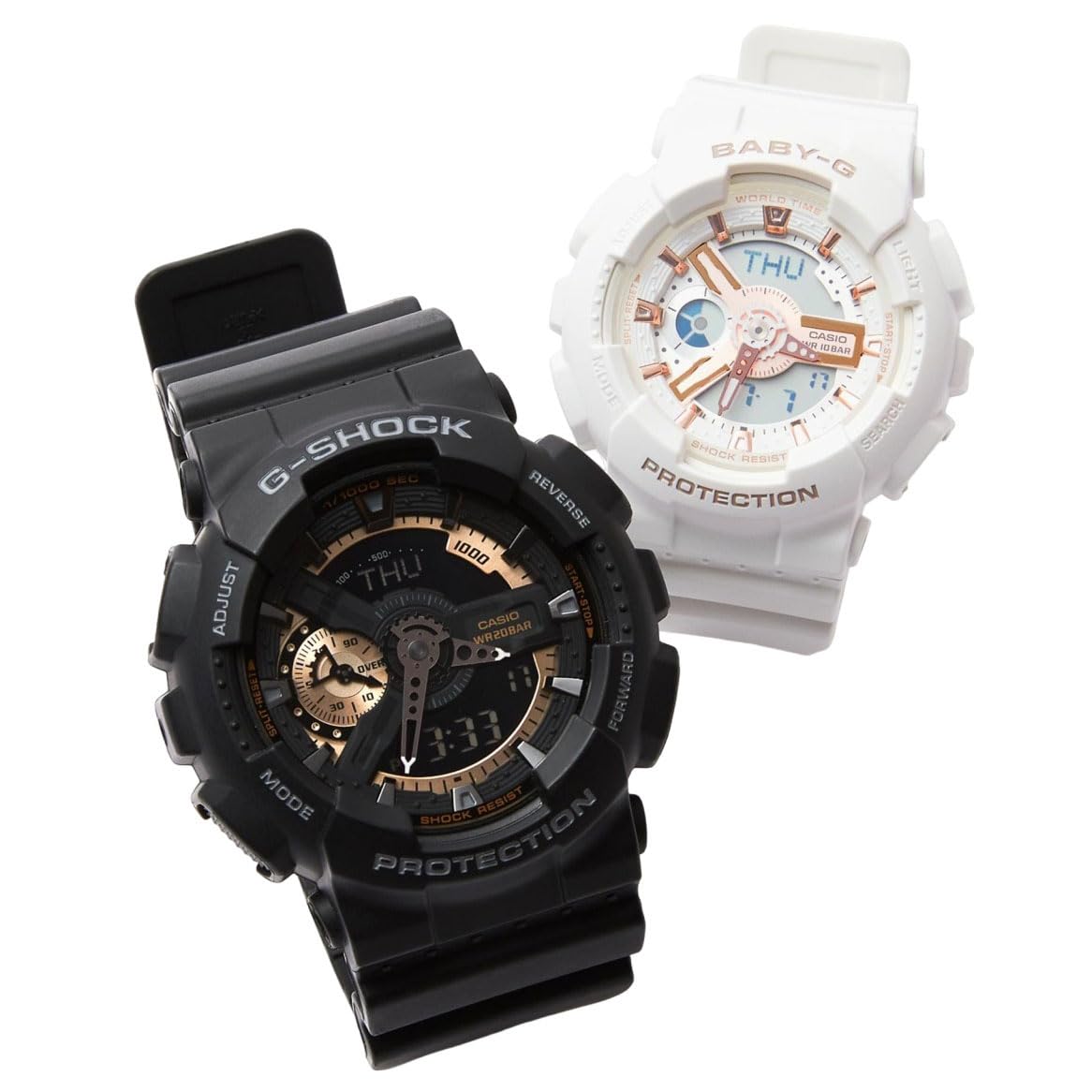 

CASIO Pair Watch Baby G Quartz Genuine Pair Case Set of 2 Watch [Casio] G-SHOCK G-Shock BABY-G Ana-Digi GA-110RG-1AJF BA-110XRG-7AJF []
