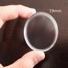 10Pcs 19Mm Clear Round Cases Coin Storage Capsules Holder Round Plastic