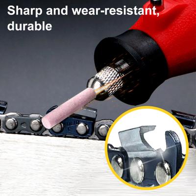 Trapano per utensili Accessori rotanti Affilatrice per motosega con codolo rotondo facile da installare Pratica sega a catena utile