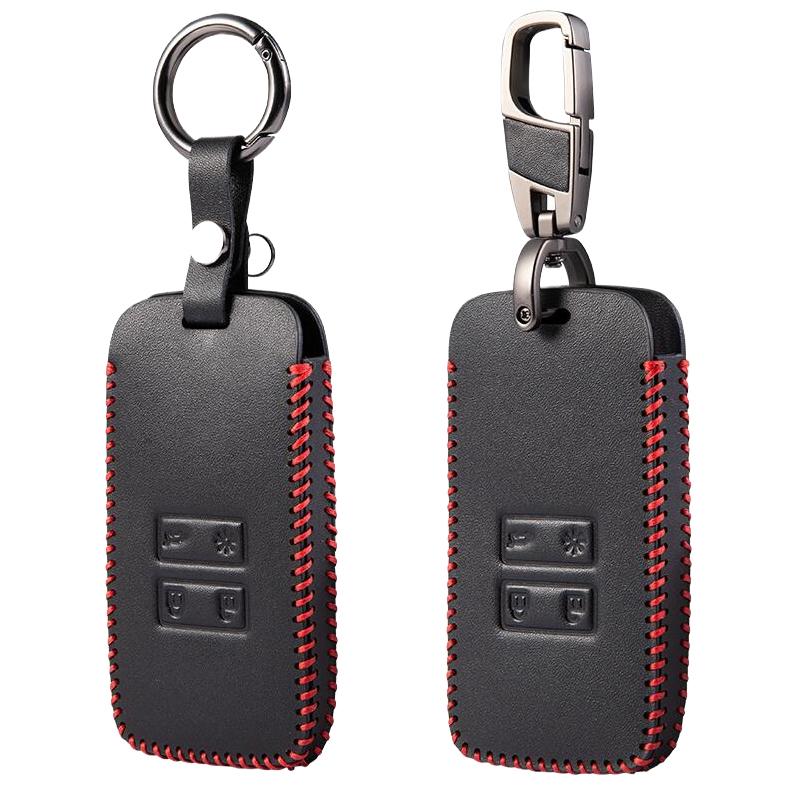 New Leather Car Card Key Case Cover Shell For Renault Koleos Captur Megane Clio Scenic Talisman Arkana For Dacia Sandero Fob