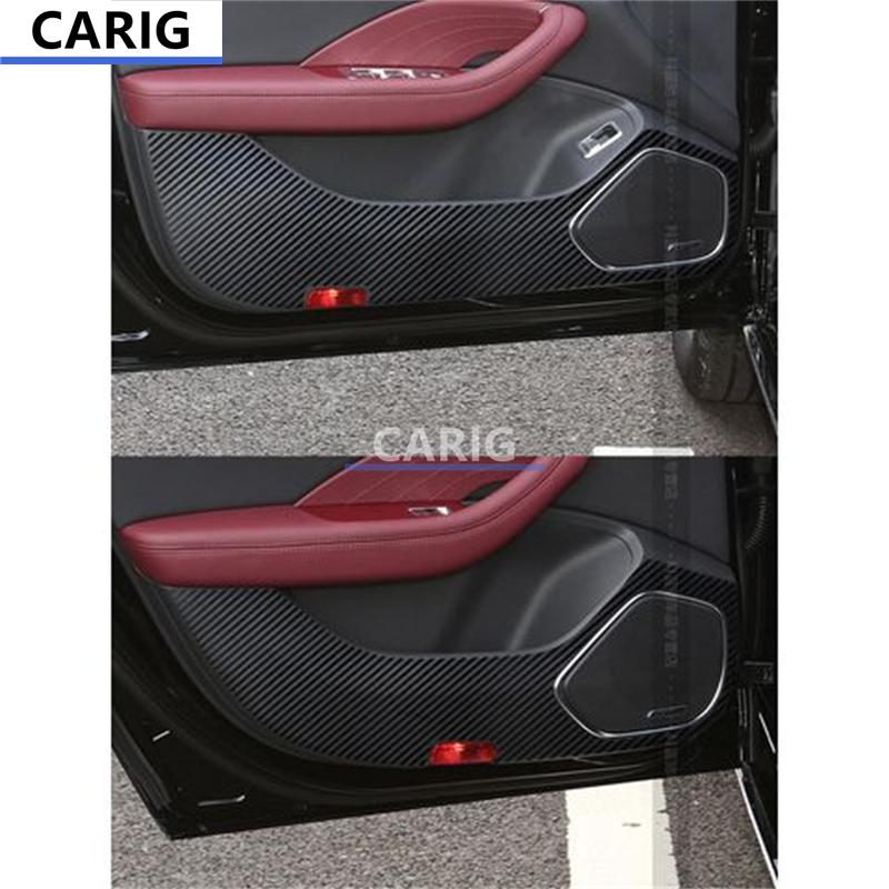 For HONGQI H5 Door Anti-kick Sticker Modified Carbon Fiber Pattern Interior Car Film Accessories Modification