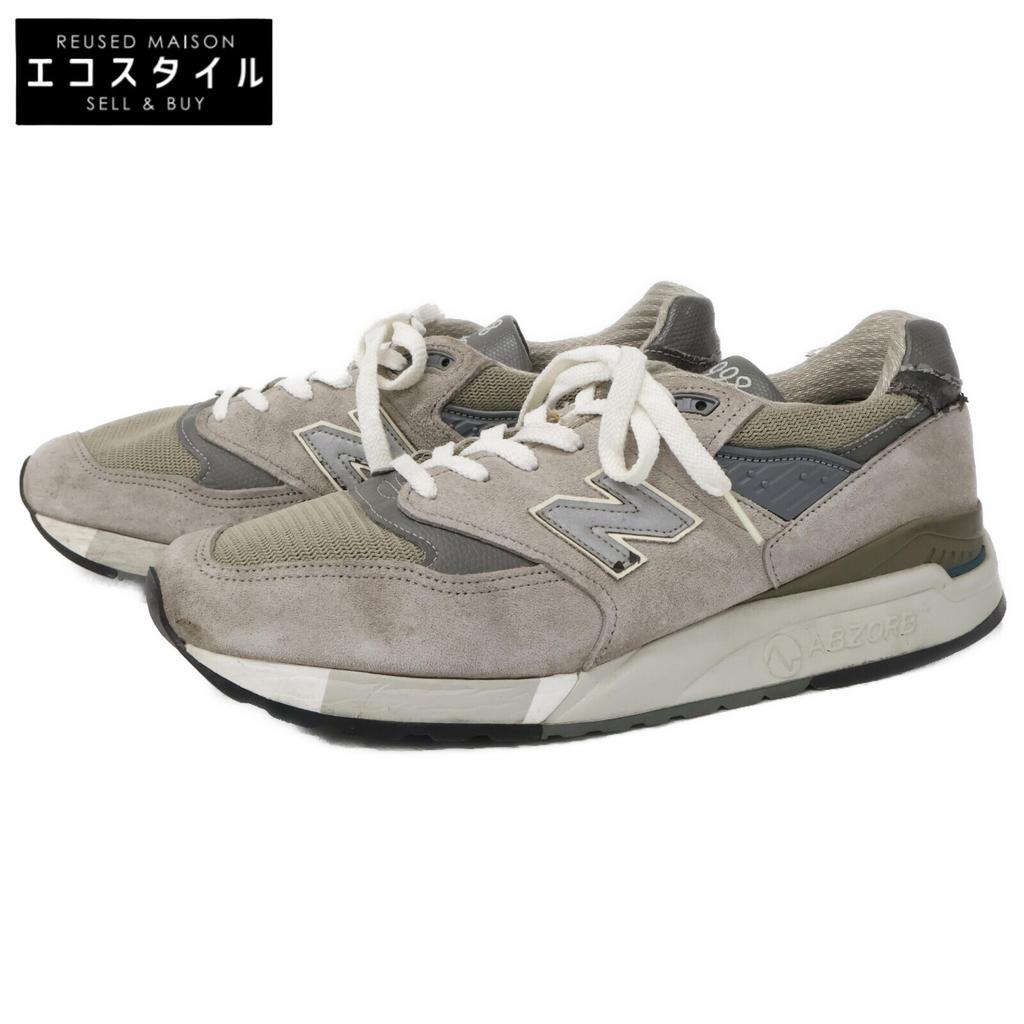 NEW BALANCE M998 USA made low cut sneakers/ shoes 28 grayUsed
