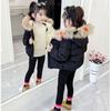 Winter Girls Down Jacket Korean Version of Infants and Young Children Children Plus Fleece Collar Hooded Down Padded Jacket Boys Padded Jacket
