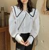 White Shirt Female Long-sleeved Spring New Loose Single-breasted Shirt Blouse