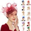 Elegant Fascinator Hat Headbands Funny Girl Hat Headgear Lovely Hairpiece for Wedding Party