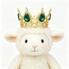 Xinjiang lamb crown colored doll headdress pet round rhinestone accessories ornament