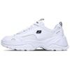 Kozmiks Mesh Synthetic Leather Lace-Up Low-Top Dad Shoes Women Sneakers White 88888327-WHT