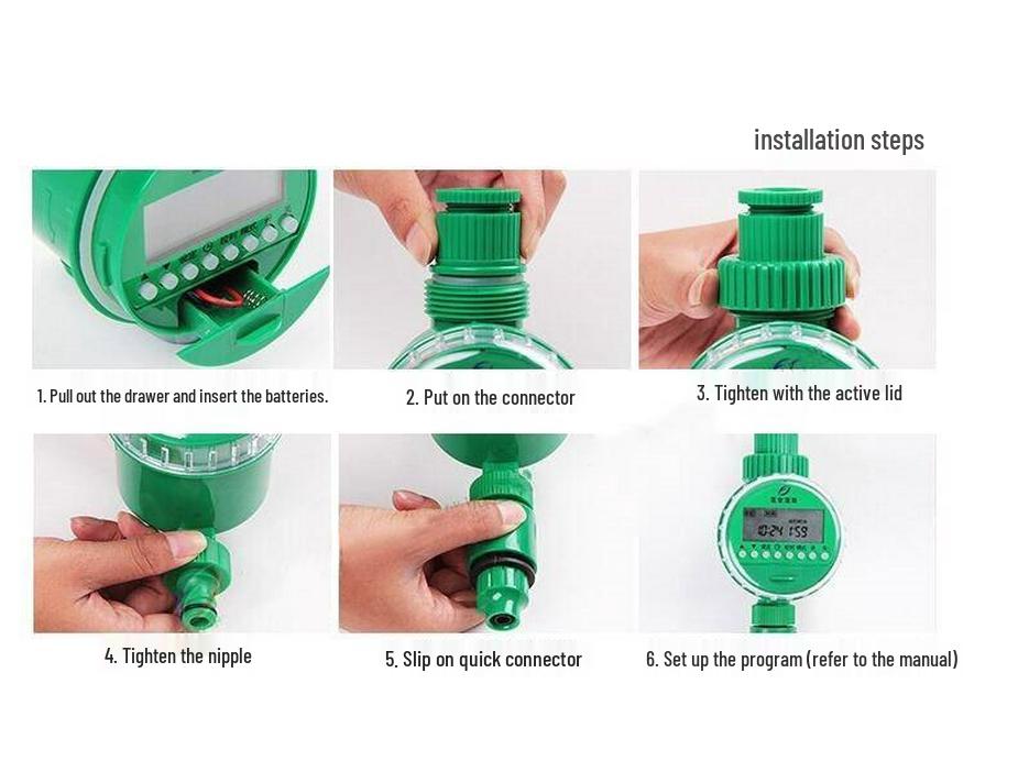 Smart Irrigation Timer: Automatic English Version Garden Controller.