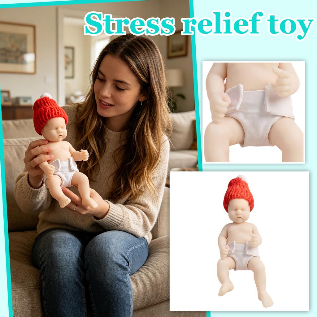 Soft Slow TPR Stress Doll - Skin-Friendly Toy for Relaxation